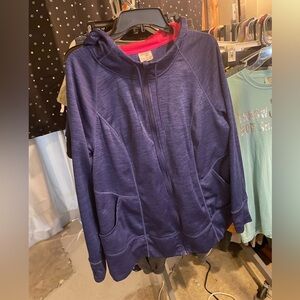 Danskin active full zip hoodie sweatshirt